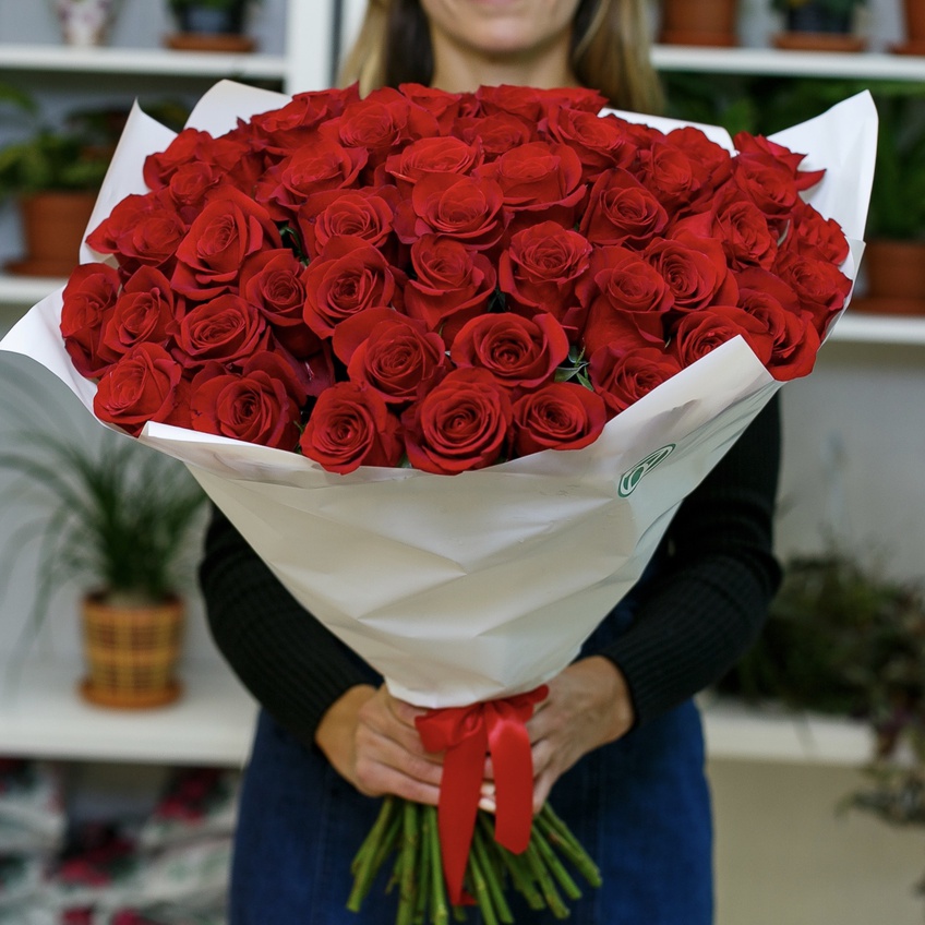 51 rosas ↑=50cm (Ecuador)